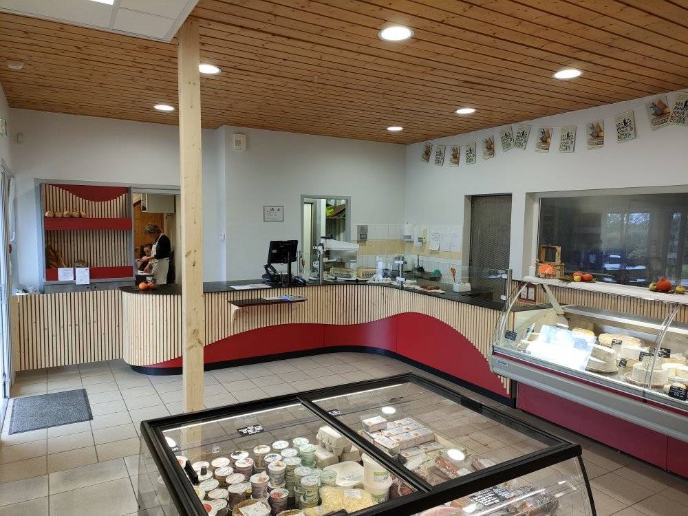 comptoir vente et découpe